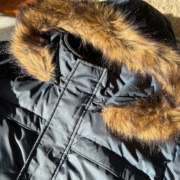 Andrew Marc Hooded down puffer Parka jacket - Picture 8 of 11